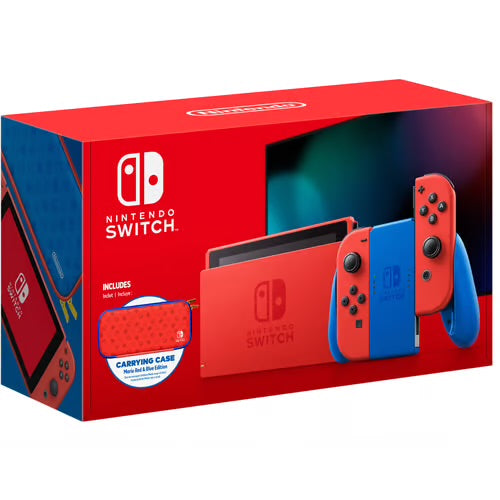 NINTENDO SWITCH CONSOLE MARIO RED & BLUE EDITION