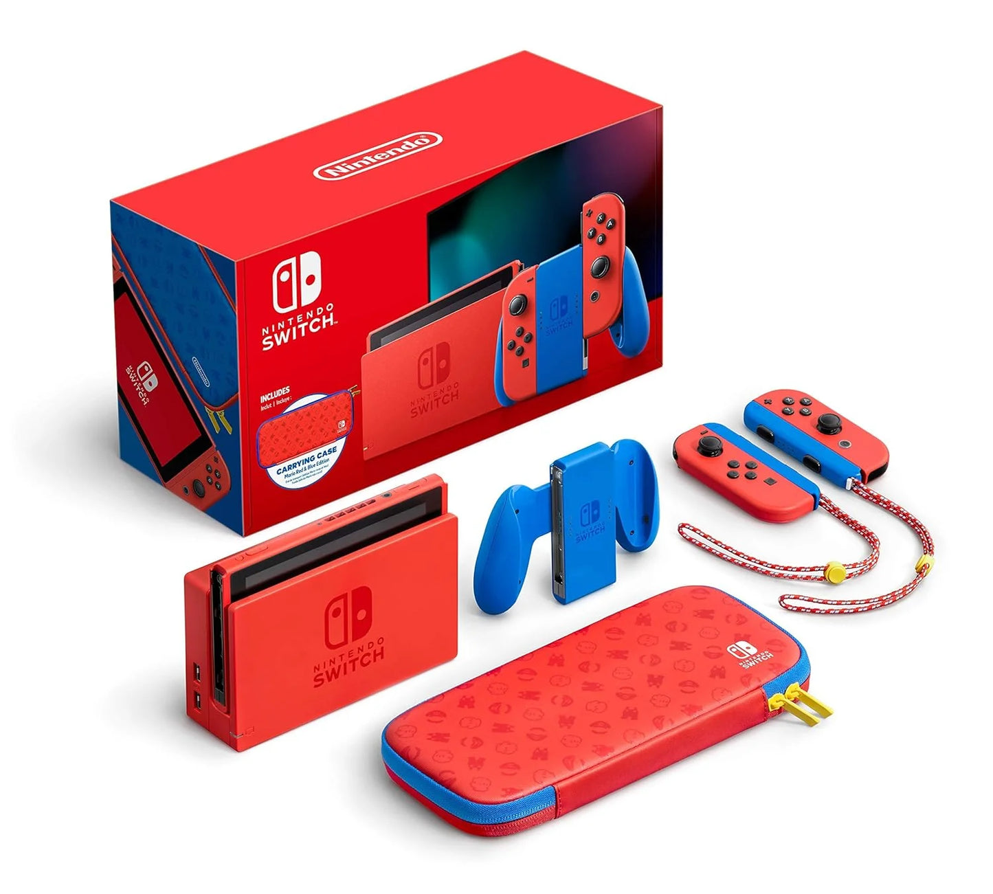 NINTENDO SWITCH CONSOLE MARIO RED & BLUE EDITION