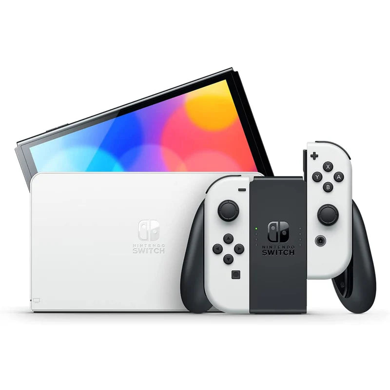 NINTENDO SWITCH OLED BLACK & WHITE CONSOLE